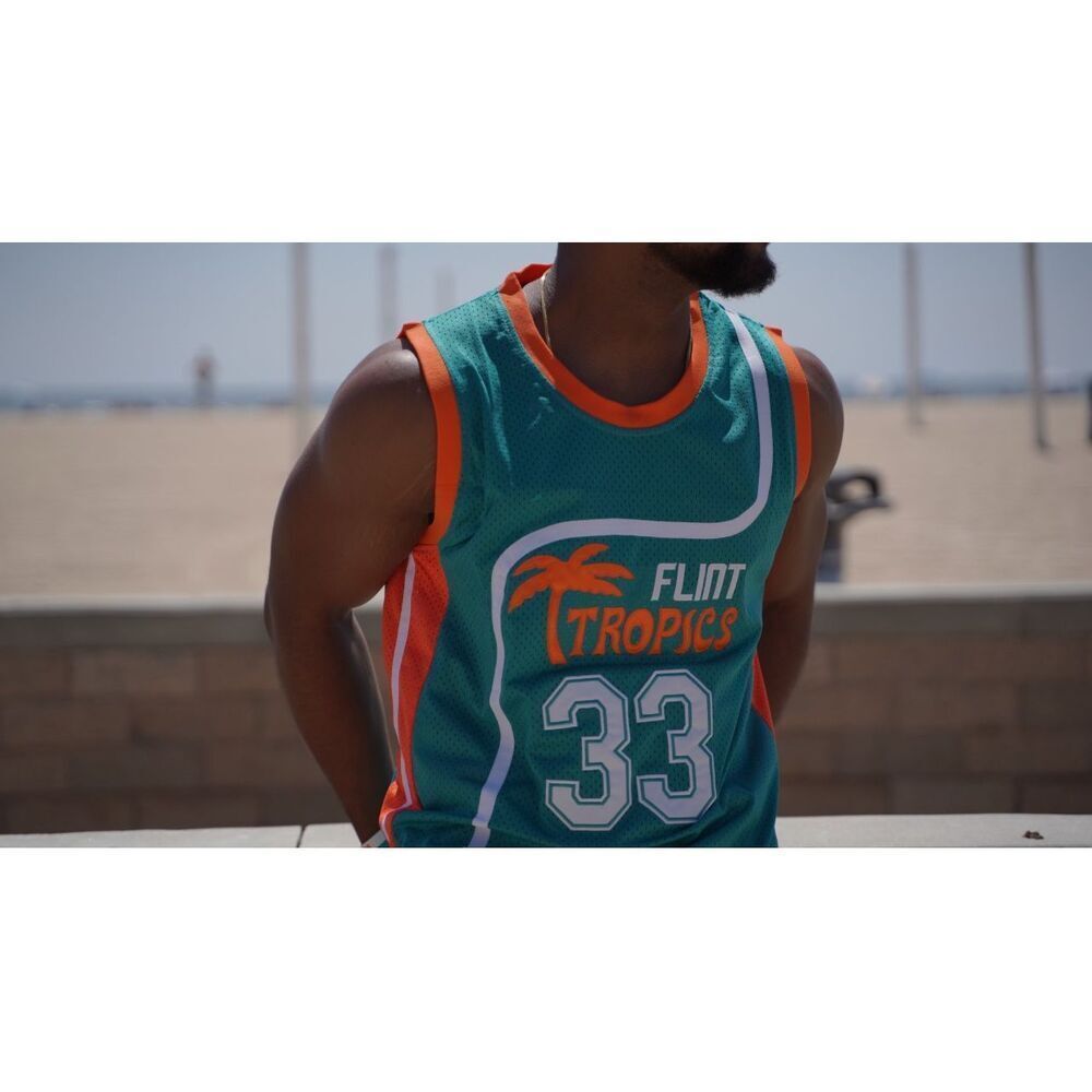 MS8 Molpe athletic apparel Flint tropics 33 Moon basketball jersey size medium